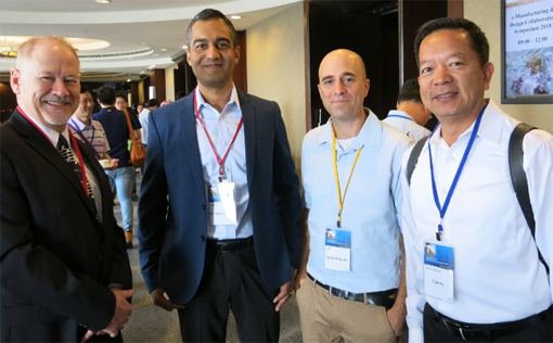 (left) Committee members (from left to right): Dr. C. Hsu (program chair), Robert Chien (general chair), Dr. Nicky Lu (亿兆体育 BoD), Shuichi Inoue (ISSM committee) and Thomas Chen (steering committee).