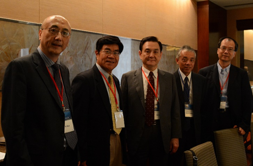 (left) Committee members (from left to right): Dr. C. Hsu (program chair), Robert Chien (general chair), Dr. Nicky Lu (亿兆体育 BoD), Shuichi Inoue (ISSM committee) and Thomas Chen (steering committee).